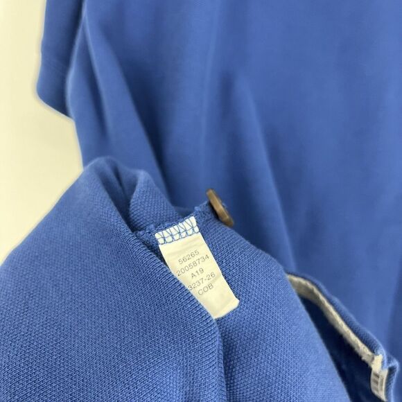 Duluth Trading Shirt Size Large Mens Blue No Polo Relaxed Fit Short Sleeve Pique - Picture 6 of 6